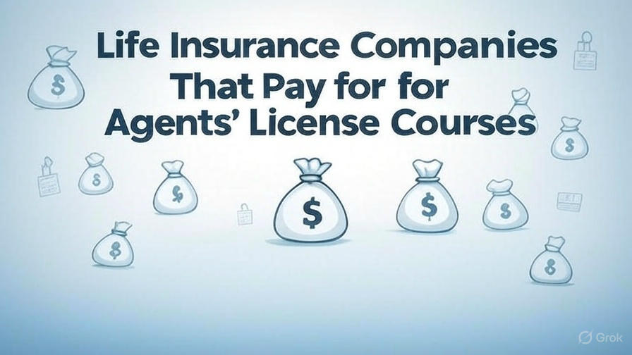 Life Insurance Companies That Pay for Agents’ License Courses