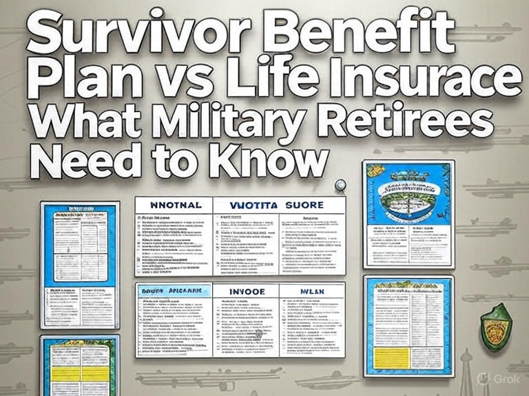 Survivor Benefit Plan vs Life Insurance: What Military Retirees Need to Know